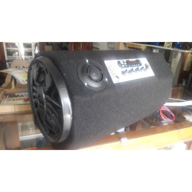 speaker aktif mobil 8 inci, 12 volt