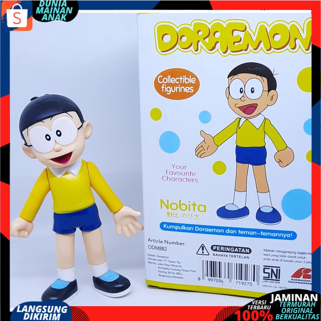 PROMO Action Figure Doraemon Action Figure Kartun Nobitaa Shiizuka - Suneoo - Gian - Dorami TERBARU