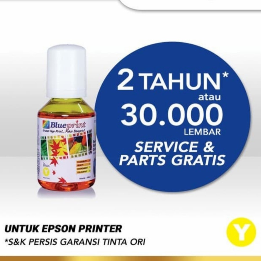 YELLOW 100ml Epson 003 BLUEPRINT KUNING Tinta Botol ORIGINAL 100%