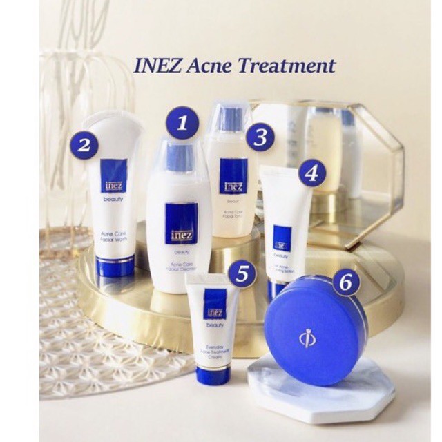 INEZ ACNE TREATMENT  LENGKAP [ F/C -F/W -F/T -M/L -T/C -F/P ] 6 ITEM