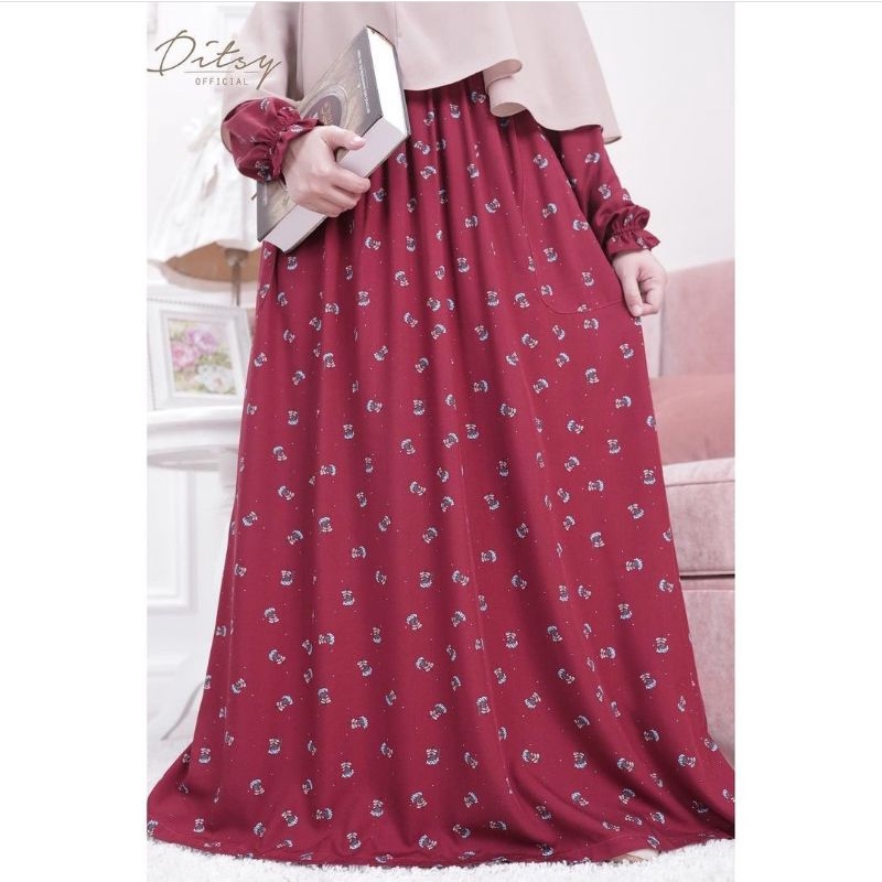 Ditsy Juli Liccea Maroon M