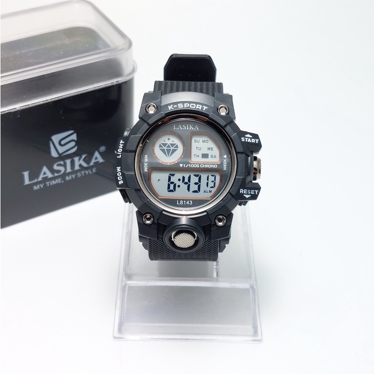 Jam Tangan Terbaru Digital Sporty Watch Water Resistant LASIKA Type 8143