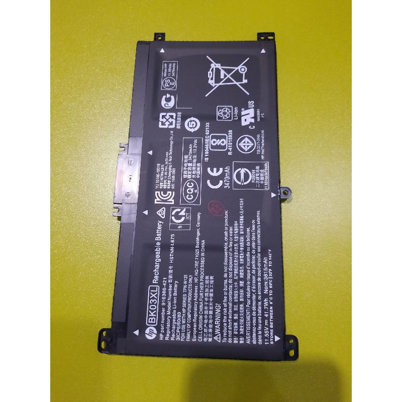 Baterai Laptop Pavilion 14-BA001ns X360 14 14m 14-BA000 HSTNN-LB7S HSTNN-UB7G TPN-W125 BK03XL