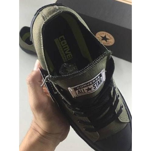 ♧ Sepatu CONVERSE ALLSTAR Chuck Taylor OX Army Black Grade Original Quality ❃