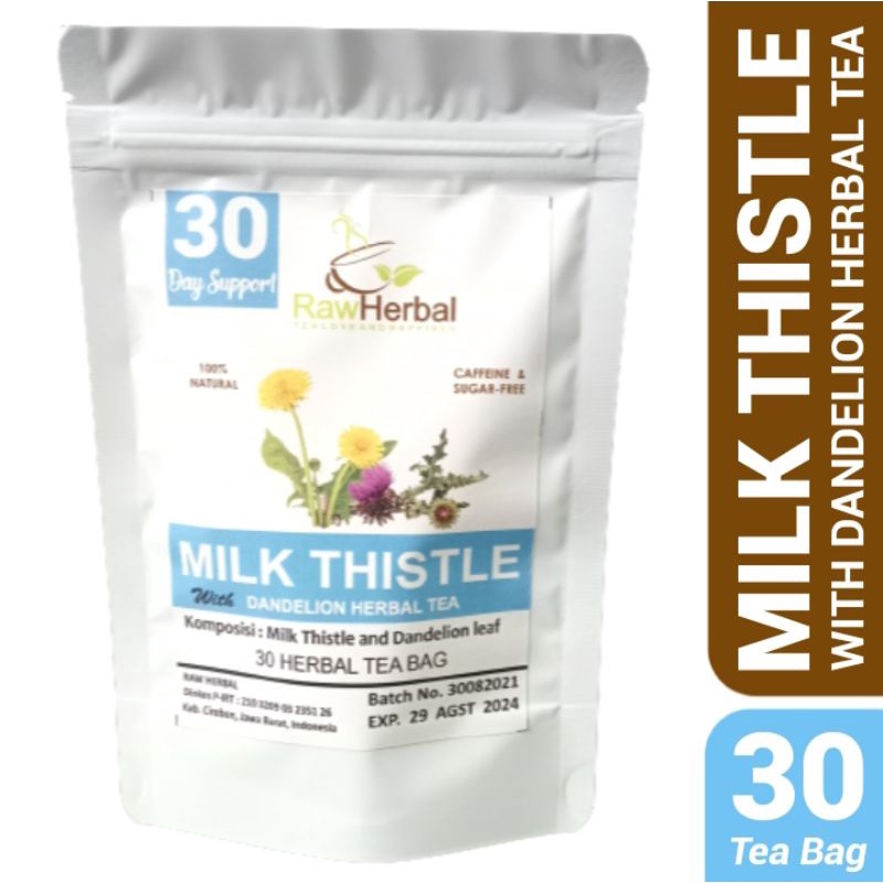 Milk Thistle With Dandelion Herbal Tea Isi 30 Tea Bag