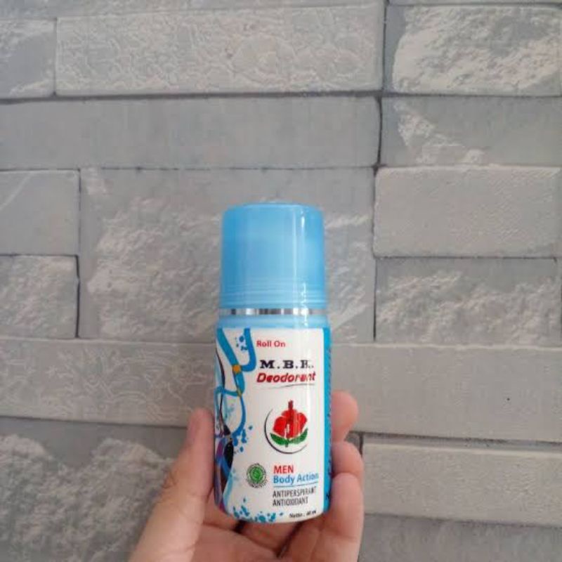 ORIGINAL M.B.K. DEODORANT ROLL ON 40 ML / DEODORANT MBK ROLL ON 40ML MEN BIRU