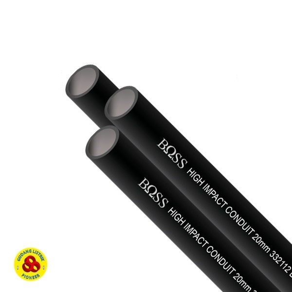 Boss Pipa Conduit 20mm Hitam / Pipa Listrik 20 mm / Pipa Kabel PVC