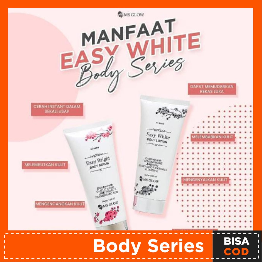 MS Glow Body Series Original Handbody Pemutih Tangan Pencerah Tangan Cream Krim Pemutih Tubuh BPOM