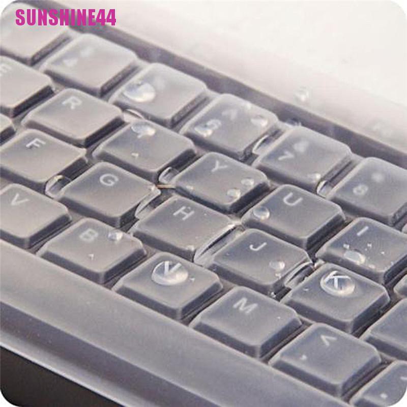 (SUN44) 1pc Skin Silikon Pelindung Keyboard Komputer Desktop Universal