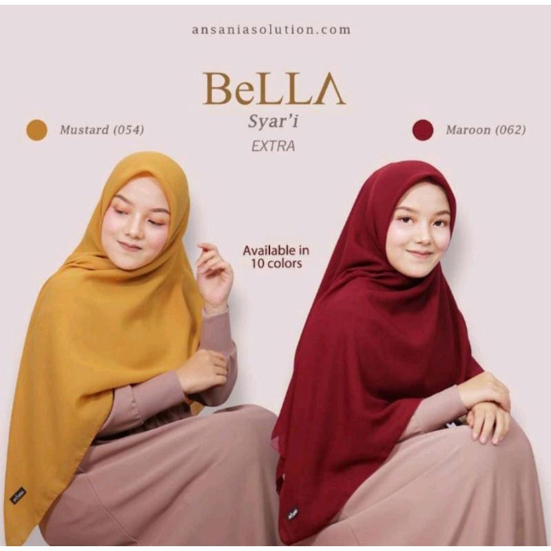 Jilbab Syar'i Bella Square Jumbo Saudia ansania 130x130 Hijab