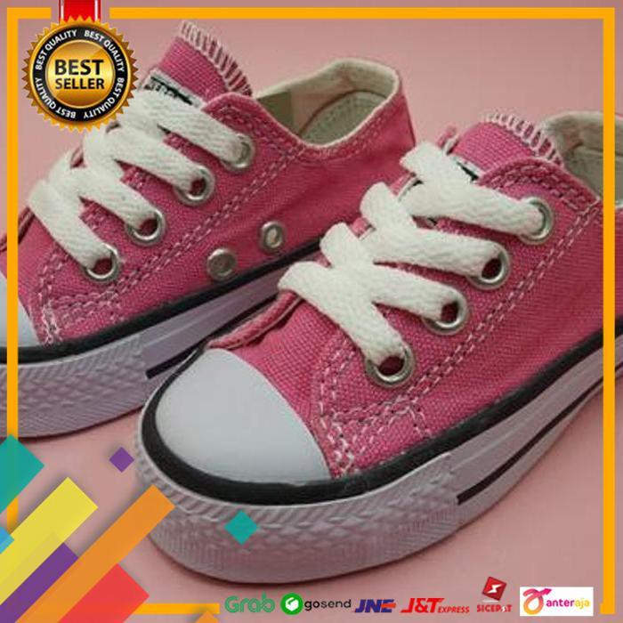 HOT SALE.. SEPATU ANAK ANAK PEREMPUAN CONVERSE KIDS PINK MUDA SIZE 21-35 ..TERMURAH