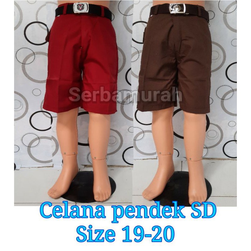 Celana pendek sekolah sd celana pendek sd ukuran jumbo celana merah pendek celana coklat pendek