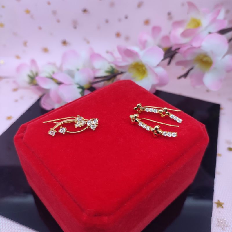 Anting jalar yaxiya anti karat lapis emas