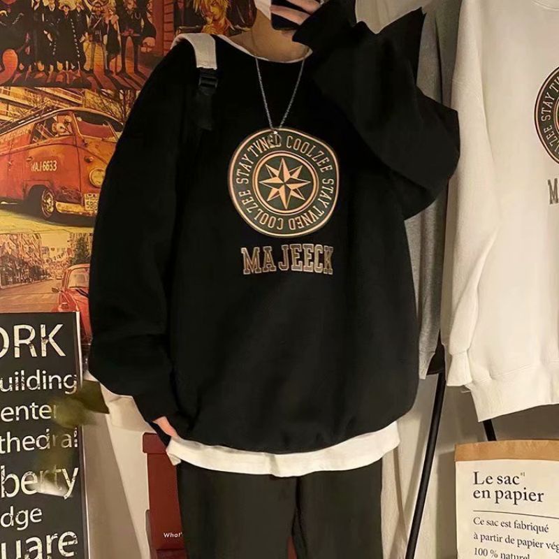 (S - XXXXL 5XL 6XL) Sweater MAJEECK COOLZEE Bigsize Unisex Korean Harajuku Crewneck Streetwear Fashion Urban Bigsize Oversize Ulzzang Jumbo