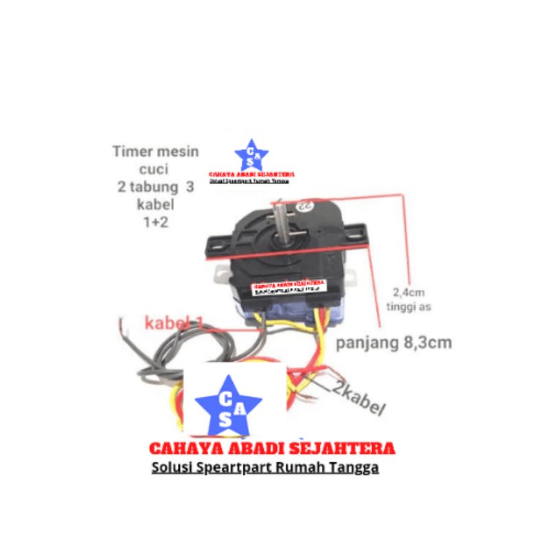 Timer mesin cuci dua tabung sharp