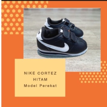 Nike Cortez Anak Ready Size 30-37 / Sepatu Anak Sekolah SD / Sepatu Anak Warna Hitam / Nike Cortes