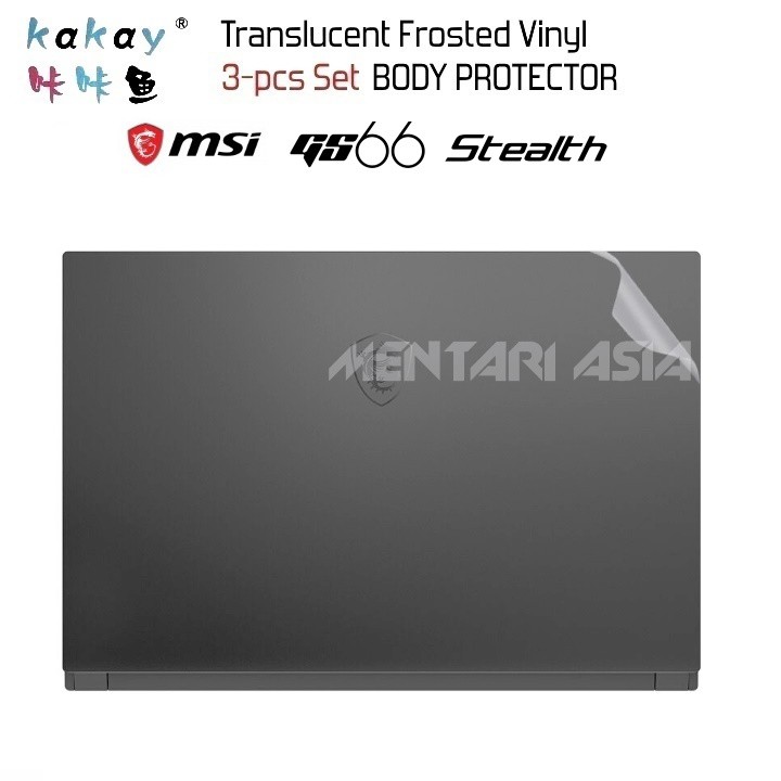 Body Protector MSI GS66 Stealth - KAKAY MATTE Translucent VInyl