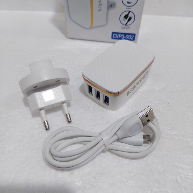 CHARGER VANVO CVP3-902 3 USB MULTI PORT CHARGER