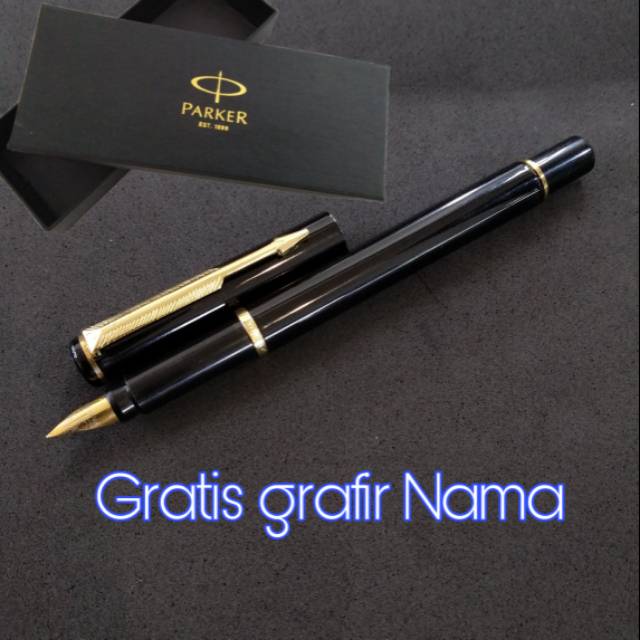 

Exclusive Pulpen parker fountain pen gratis grafir nama