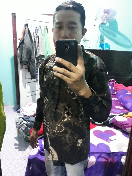 Proboseto Hijau Kemeja Batik Pria Full Furing Bahan Katun Primisima