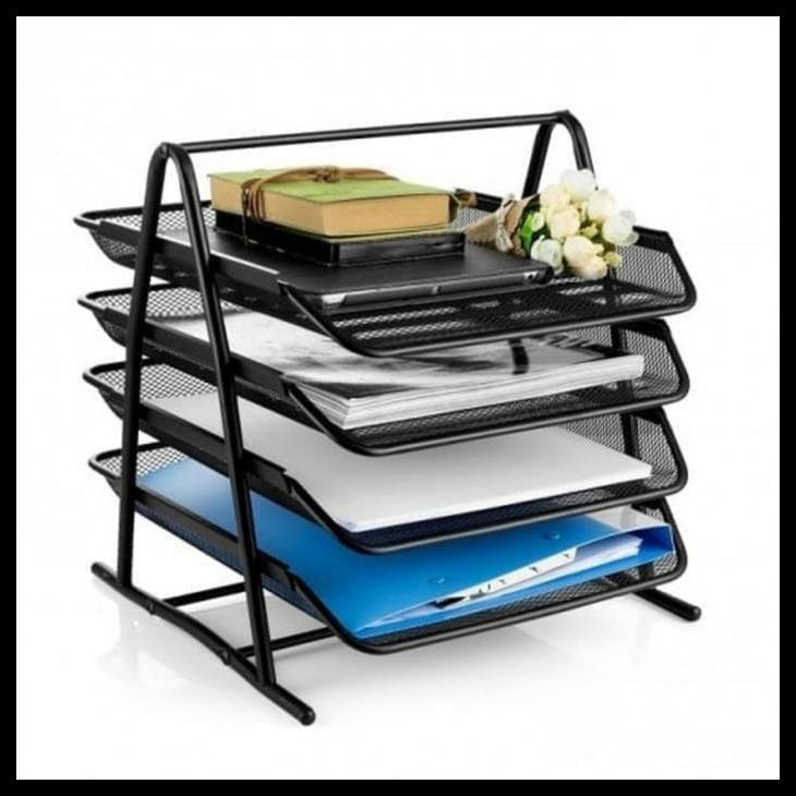 

BEST SELLER !!! RAK KERTAS BESI 4 SUSUN/ TRAY BESI 4 SUSUN TERLARIS