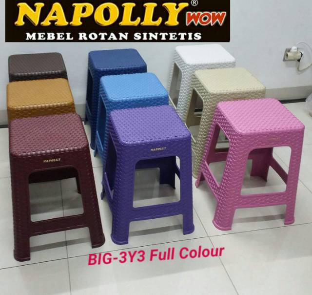 Kursi baksi napolly anyaman rotan / kursi rotan sintetis/ kursi bakso