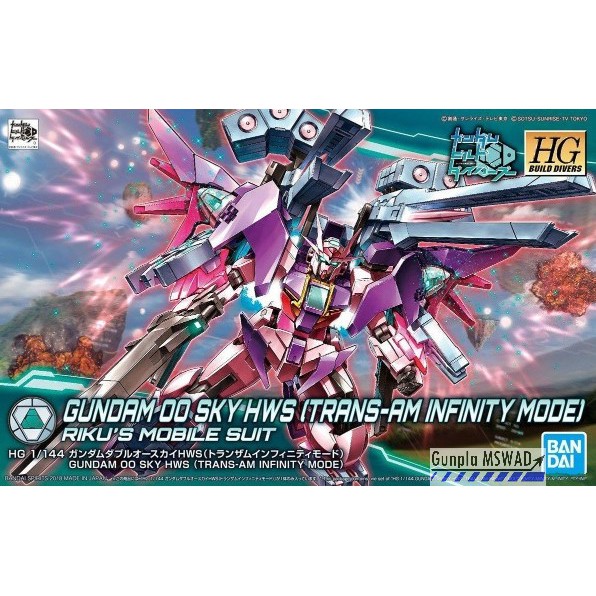 HG BD 00 Sky HWS Trans-Am Infinity Mode 1/144