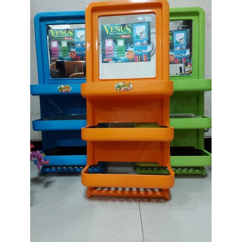 VENUS BATH HOLDER RAK KAMAR MANDI KOSMETIK PLUS CERMIN