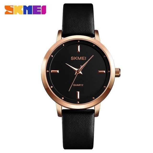 Jam Tangan Analog Dress warna hitam Wanita SKMEI