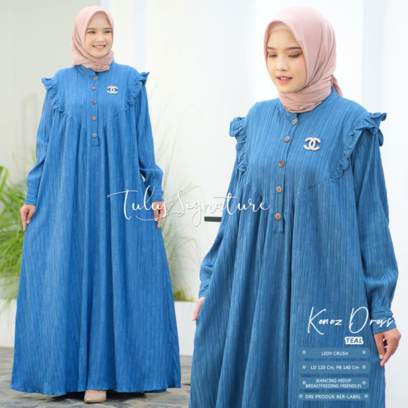 KENEZ DRESS BY TULUS SIGNATURE // DRESS MUSLIMAH // Dress polos wanita