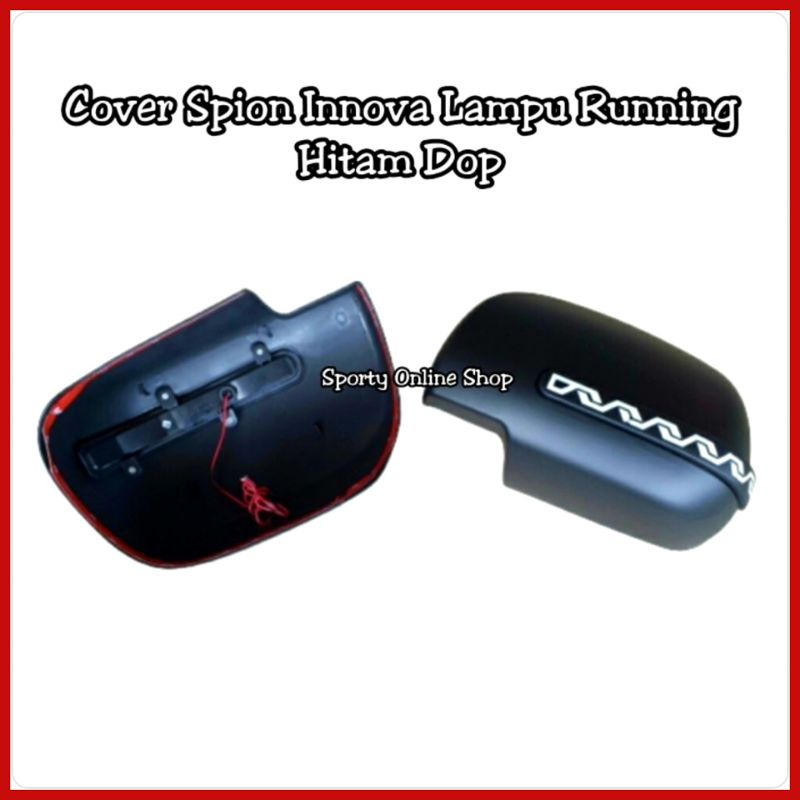 Cover Spion Innova Lampu Sen Running Hitam Dop