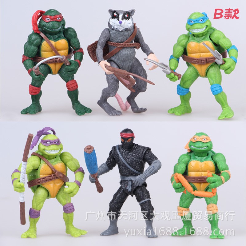 6pcs Set Mainan Action Figure Ninja Turtles Shopee Indonesia