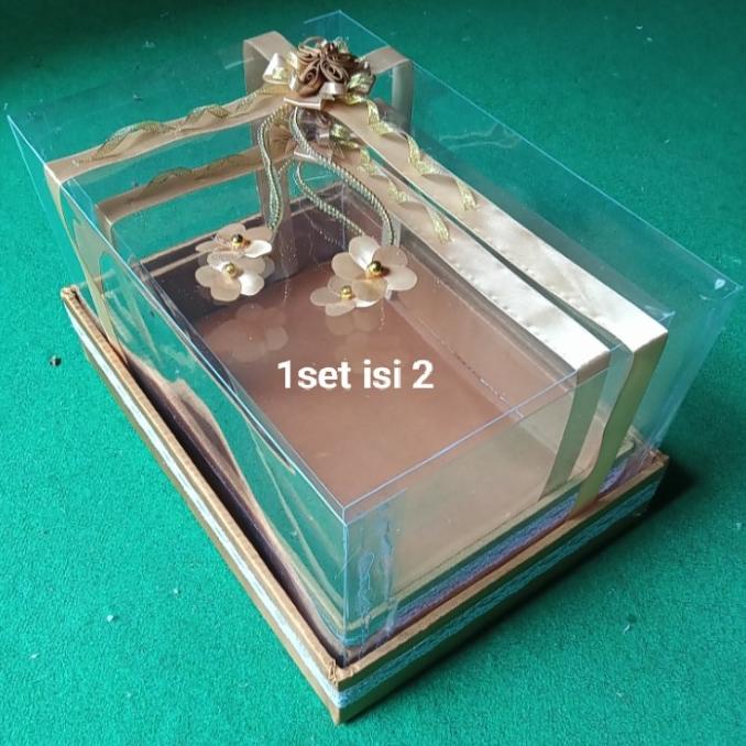 Best Product Kotak Seserahan Hantaran Pernikahan Box Mahar Mika Tile Putih Isi 2 - Paling Diminati