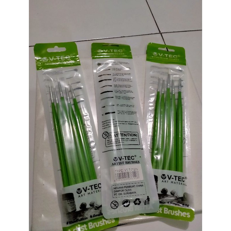 

kuas v tec isi 5 pcs
