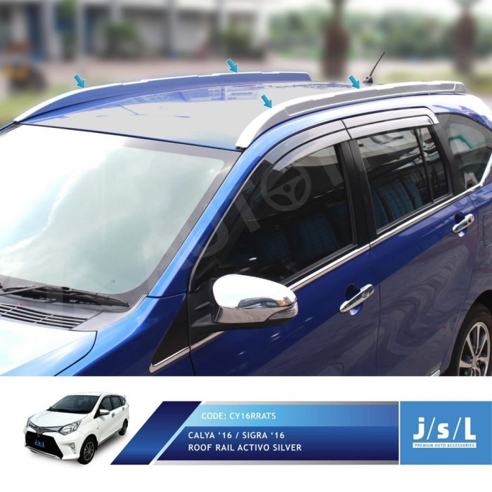 Toyota Calya Roof Rail Activo silver