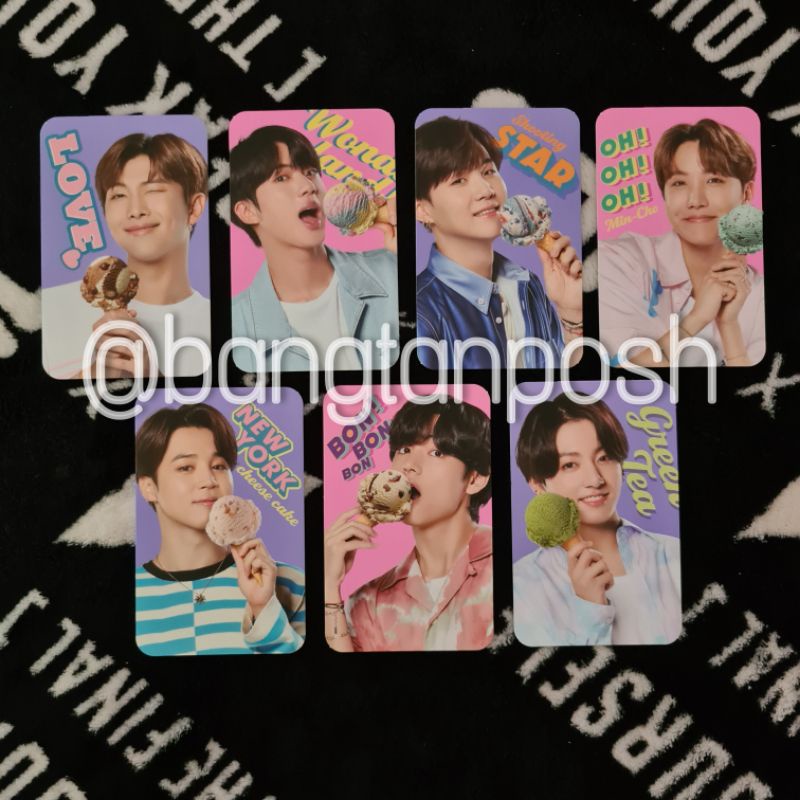 [READY STOCK] BTS BASKIN ROBBINS PHOTOCARD