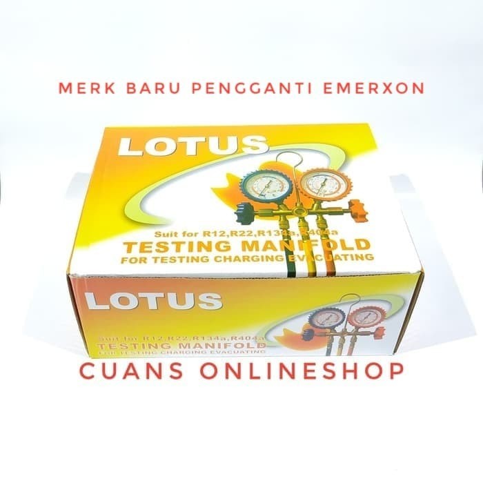 Lotus Testing Manifold / Double Manifold Untuk Isi PREON AC