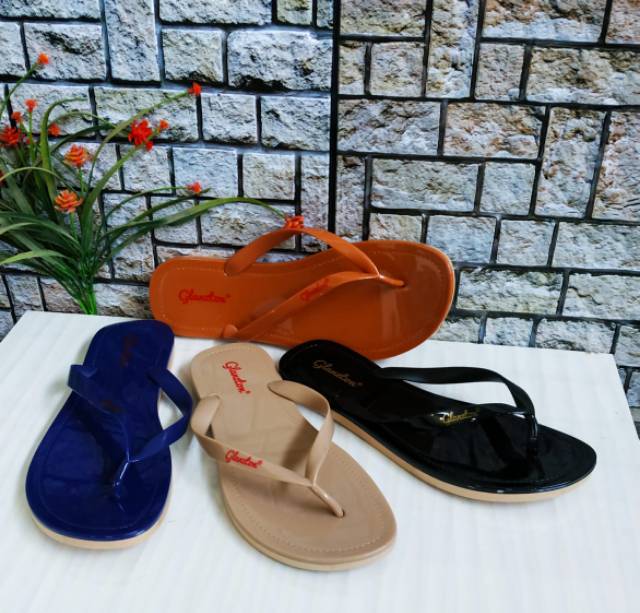 Sandal wanita jelly GLANZTON