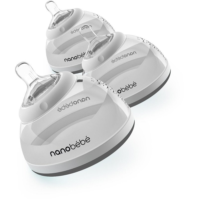 Nanobebe - Bottle 150ml x 3 Tripple Pack GRAY