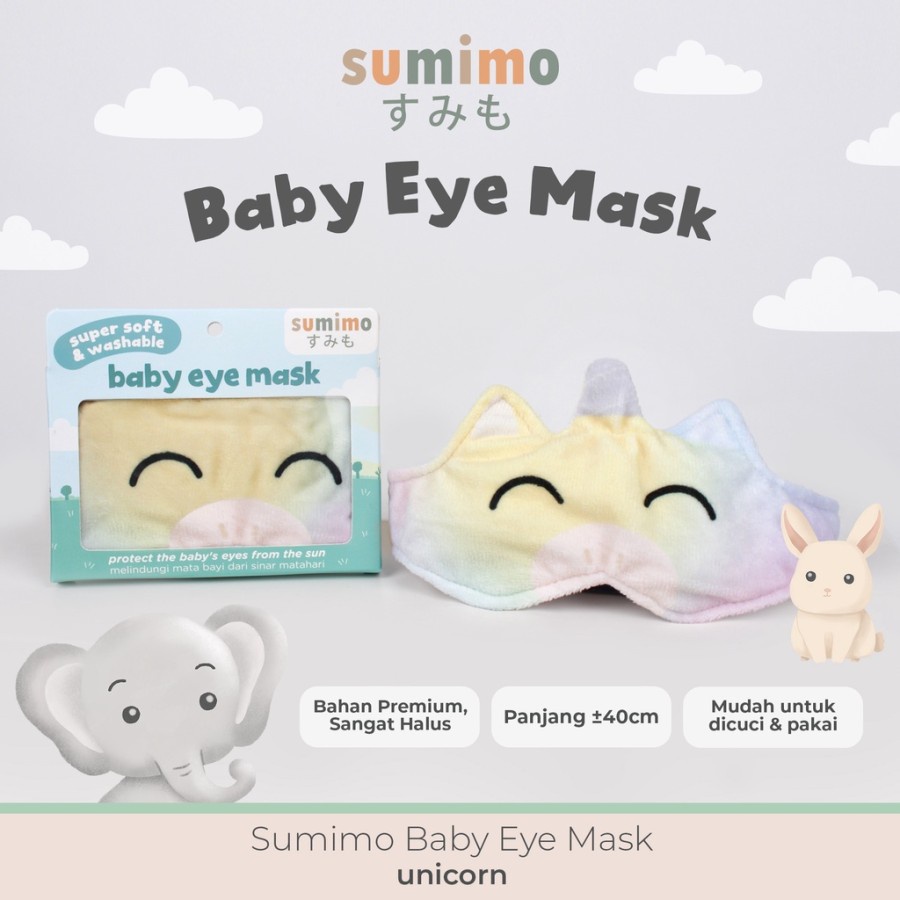 Eye Mask Baby Sumimo Pelindung Penutup Mata Bayi Kacamata Jemur Animal