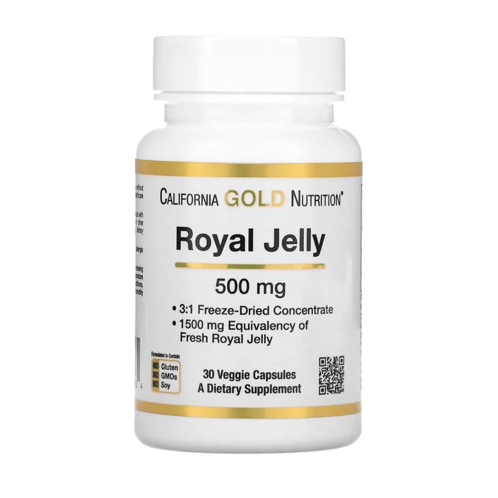 California Gold Nutrition Royal Jelly 500 mg - 30 / 120 veg cap - Royal Jeli