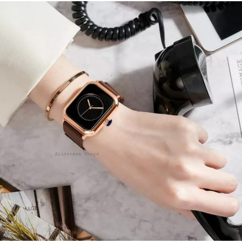 JAM TANGAN WANITA STRAP RUBER MIRETE ORIGINAL TAHAN AIR MODEL ANALOG SIMPLE DAN KASUAL BISA COD - JAM TANGAN WANITA MODEL TERBARU DAN TERLARIS TAHAN AIR