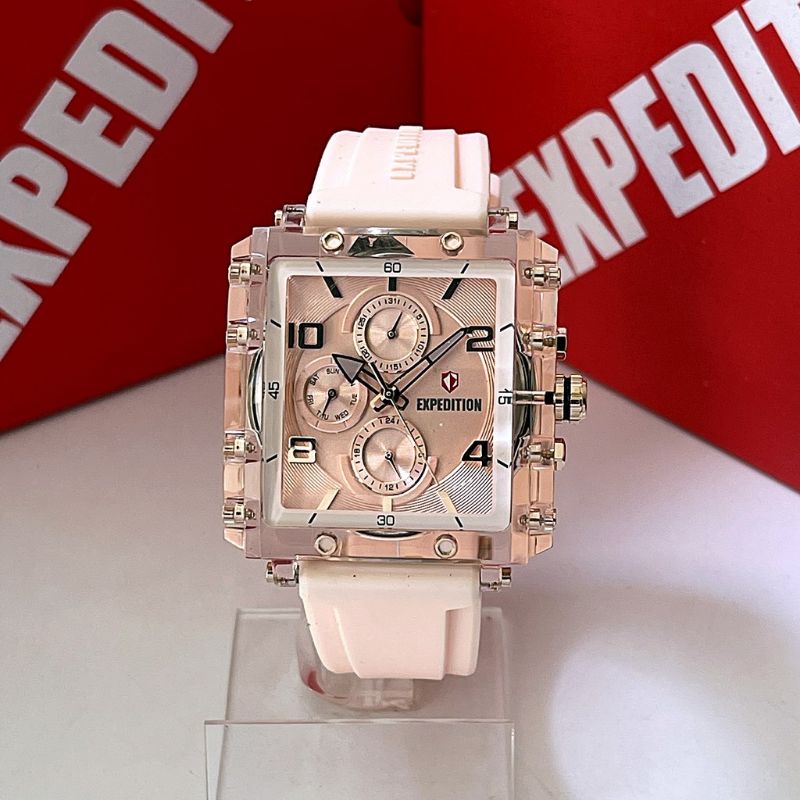 Expedition e 6808 M rubber JAM TANGAN wanita ORIGINAL GARANSI RESMI