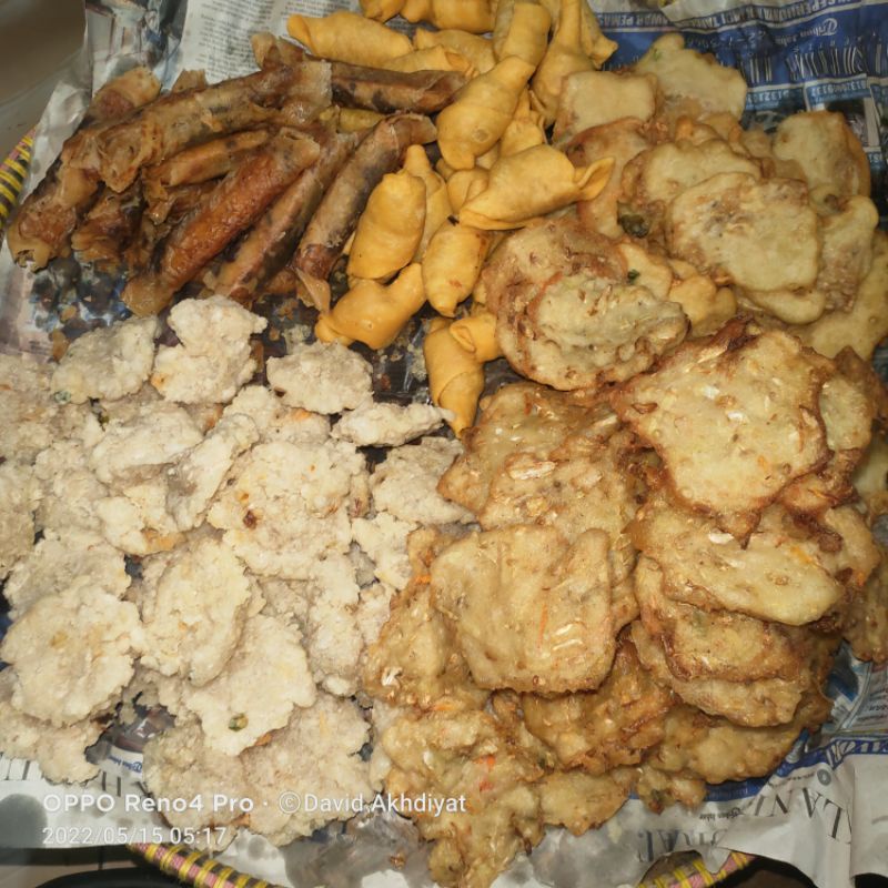 

Aneka Macam Macam Gorengan Jajanan Pisang Cireng Gehu Bala Piscok Cireng Dll