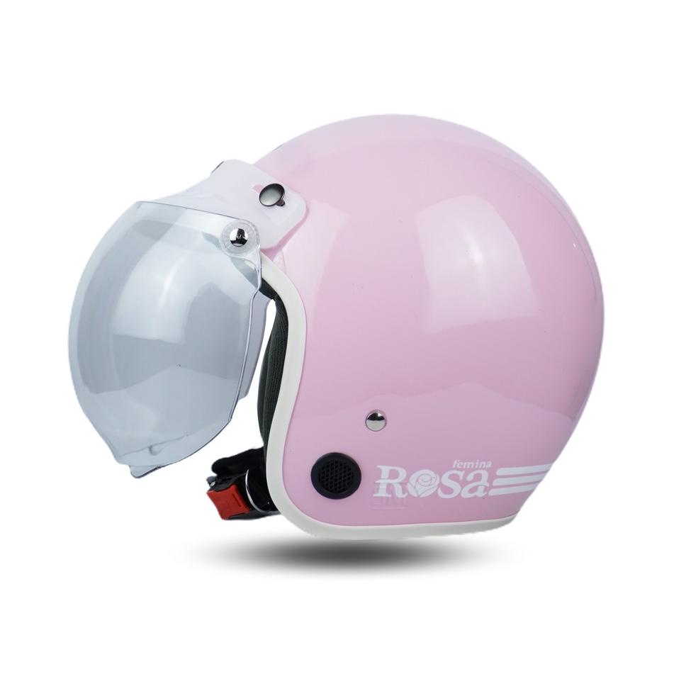 Helm Bogo Dewasa Polos Wanita Cewek Kekinian Warna  Motor Sni  ROSA  PINK GLOSS 6G2