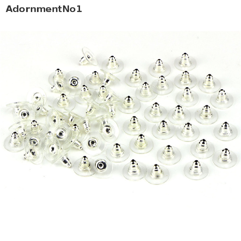 (AdornmentNo1) 60pcs / Set Stopper Anting Tusuk Warna Silver / Gold