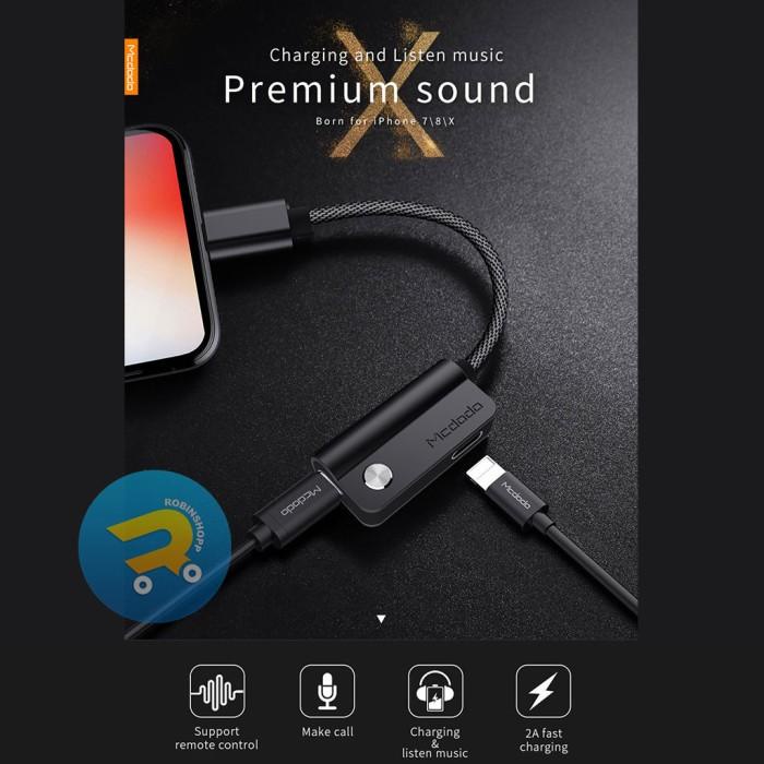 Splitter iphone mcdodo dual lightning - converter - connector iphone