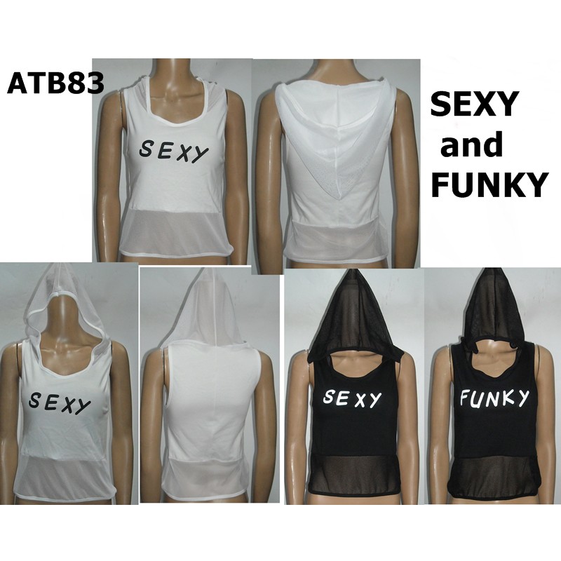 Tanktop Croptop Hoodie kode ATB 83