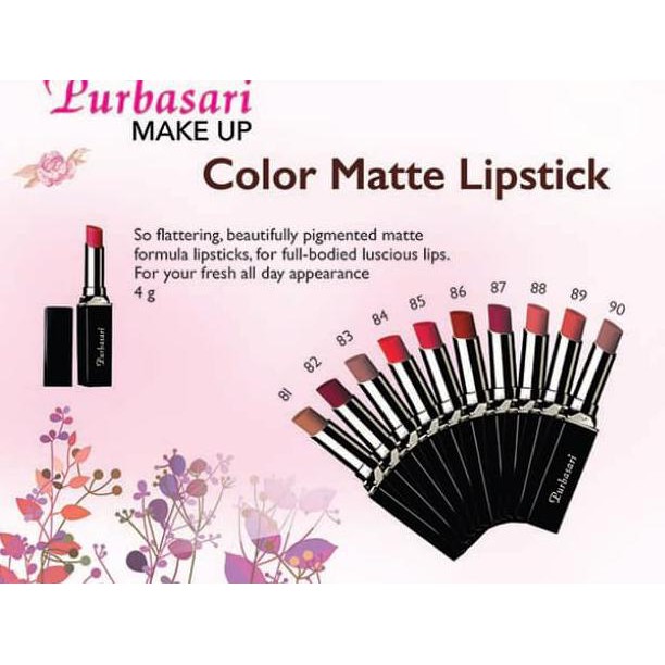 Lipstik Purbasari Colour Matte No. 83 - Pirus