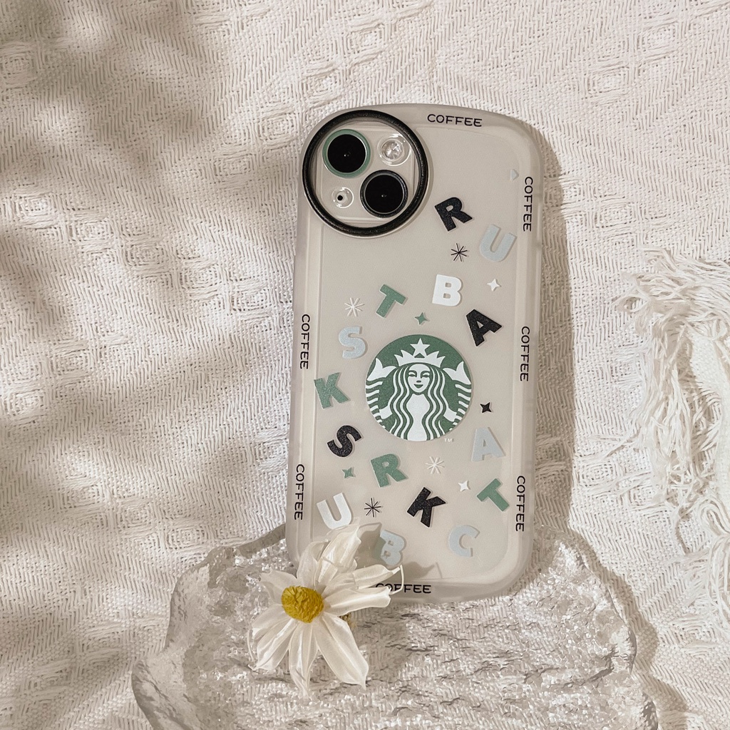 Case Pelindung Bahan TPU Desain Starbucks Untuk iPhone 11 13pro 13prm iPhone 12 7Plus xs 8Plus XR 7 8 XR 11pro xs Max 12Pro Max